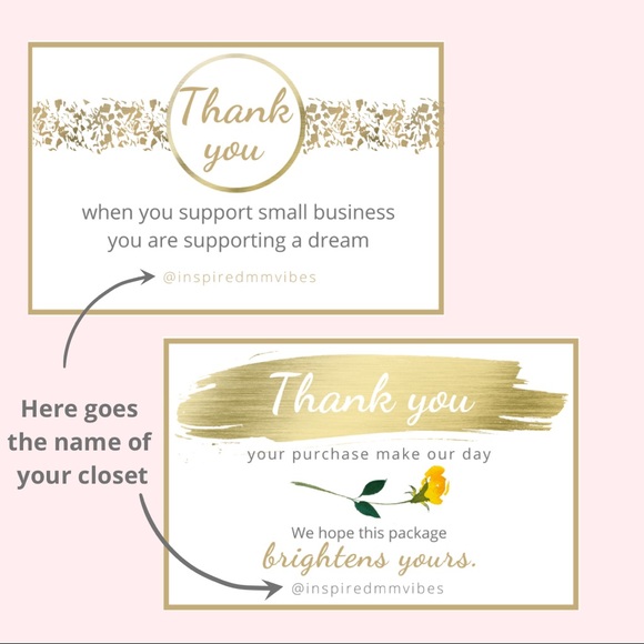 20 PERSONALIZED 4” x 6” THANK YOU CARDS - Picture 2 of 11